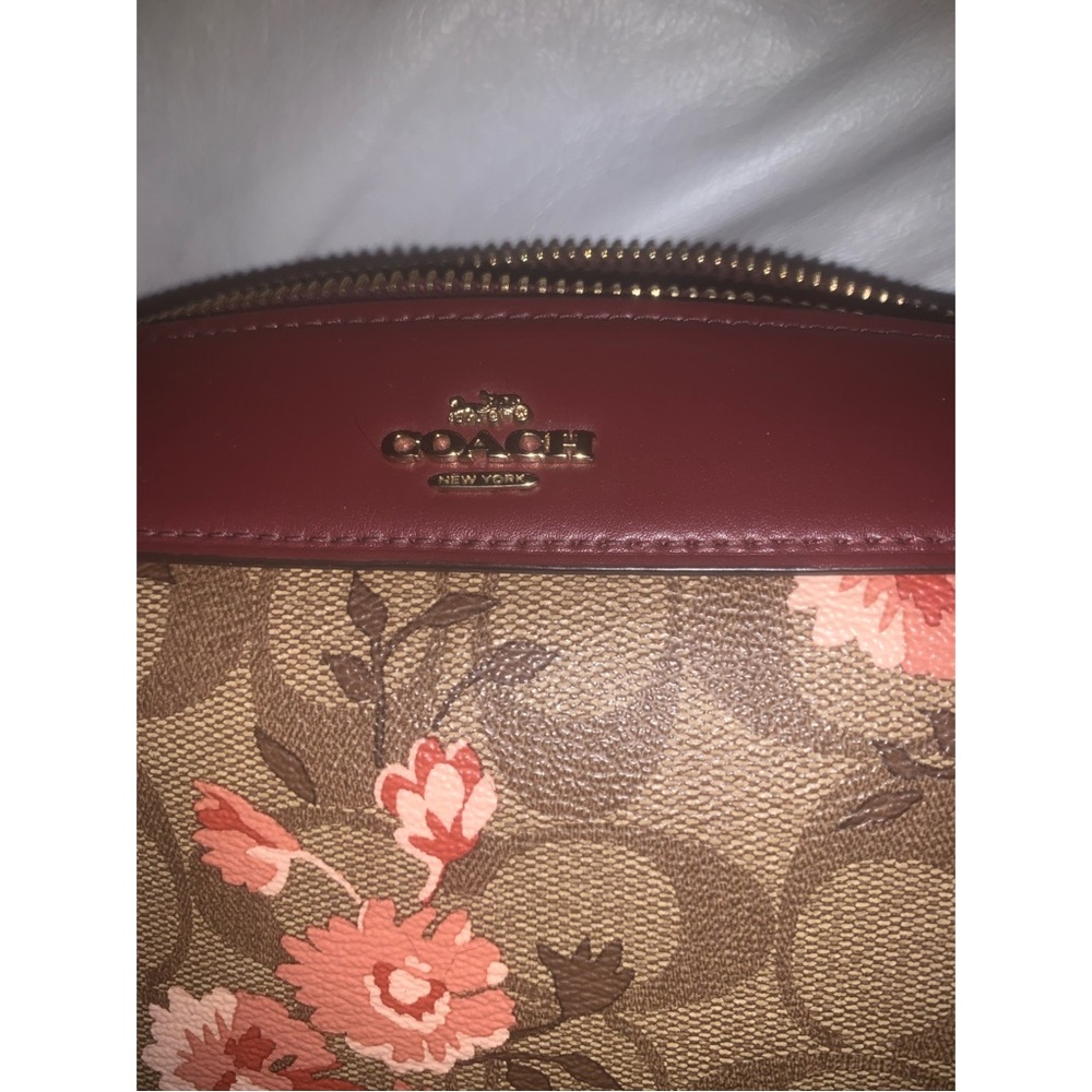 Coach Floral Brown and Red Women's Bag